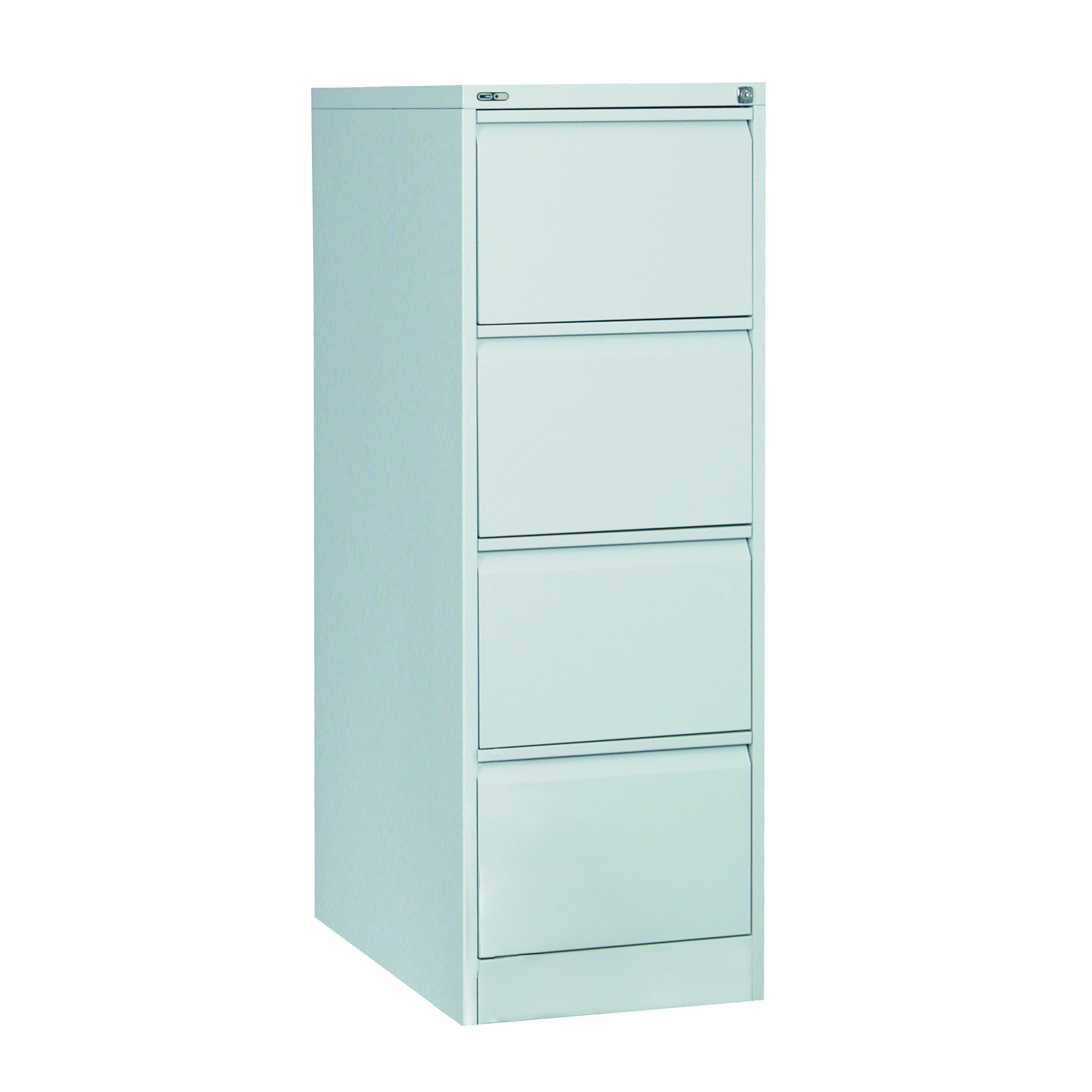 GO Four Drawer Filing Cabinet - Silver Grey